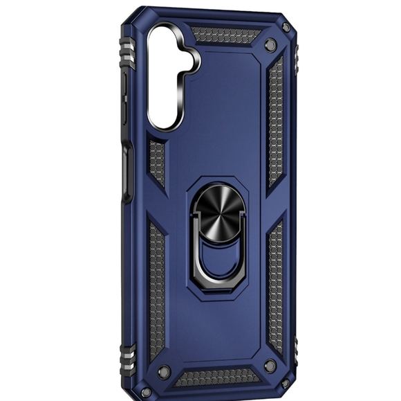 Aliruke Samsung A13 Navy Blue Phone Case With Magnetic Ring & Screen Protector - Picture 3 of 6
